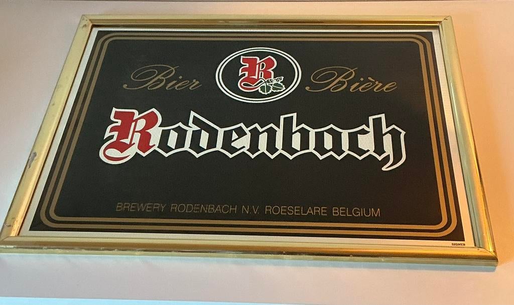 6 Bier reclame spiegels, Verzamelen, Ophalen, Gebruikt