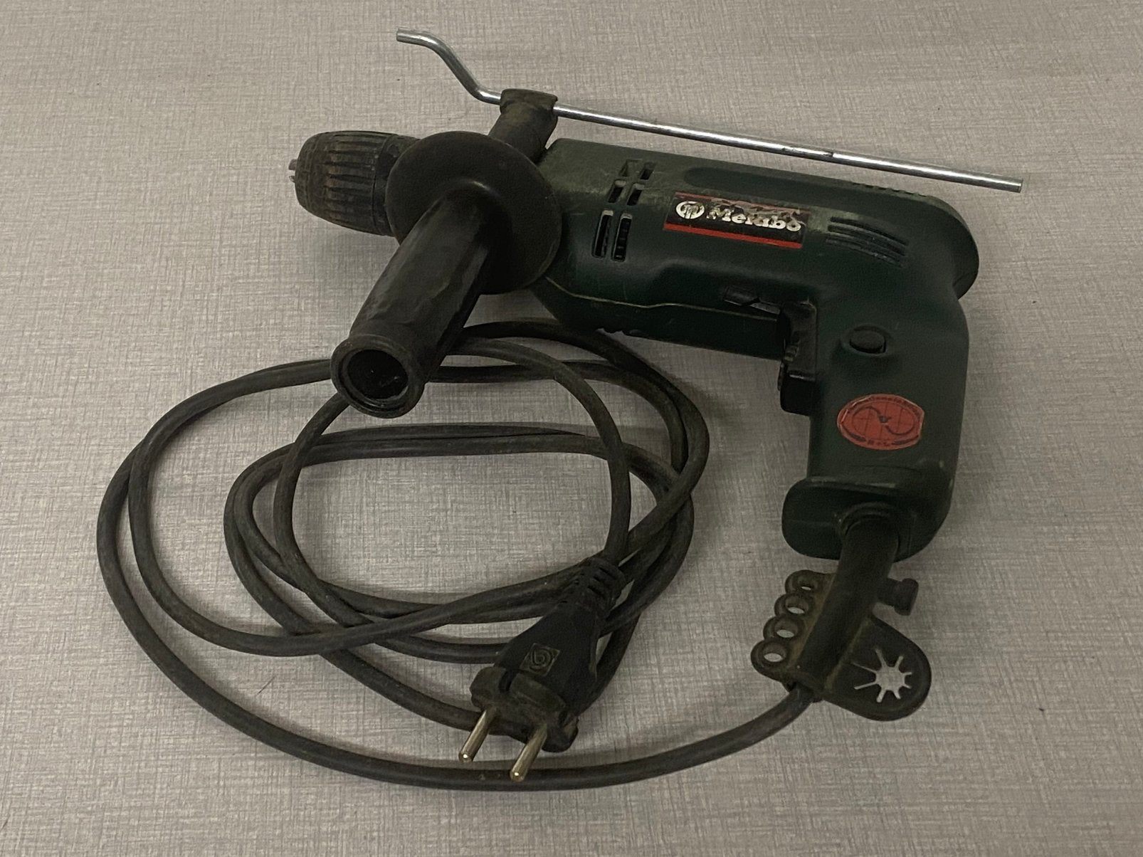Metabo klop-boormachine 600W met snelspan boorkop, Variabele snelheid, Ophalen, Boormachine, Gebruikt