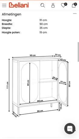 kast, Huis en Inrichting, Ophalen, 100 tot 150 cm, Glas, 50 tot 100 cm