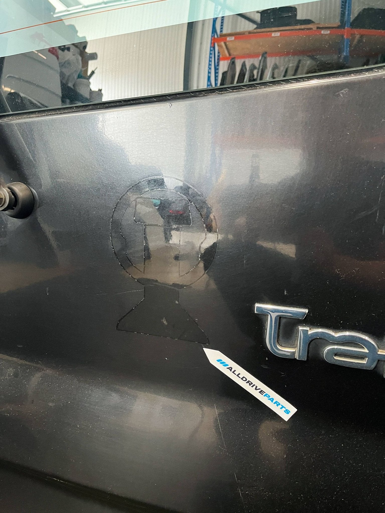 Achterdeur rechts voor Renault Trafic TED68 zwart 7751472225, Gebruikt, -, Deur, -