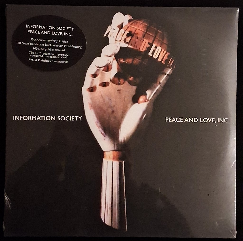 2LP Information Society ‎- Peace And Love, Inc. (Translucent, 12 pouces, Enlèvement ou Envoi, Techno, Neuf, dans son emballage