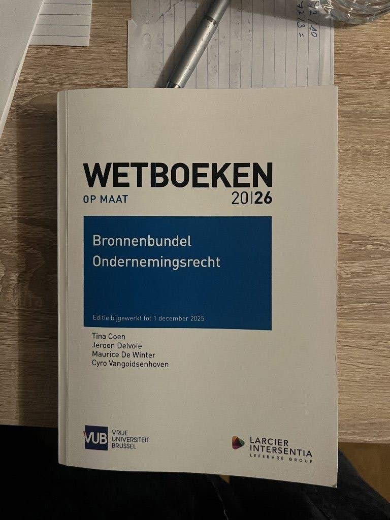 Bronnenbundel Ondernemingsrecht, Boeken, Ophalen, Nieuw, Hoger Onderwijs, Diverse auteurs