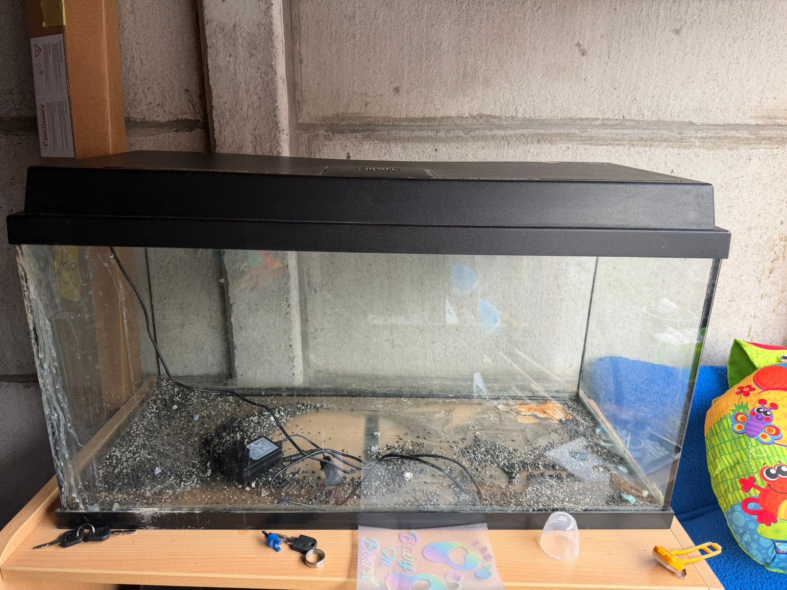 Lege aquarium, Dieren en Toebehoren, Ophalen, Zo goed als nieuw