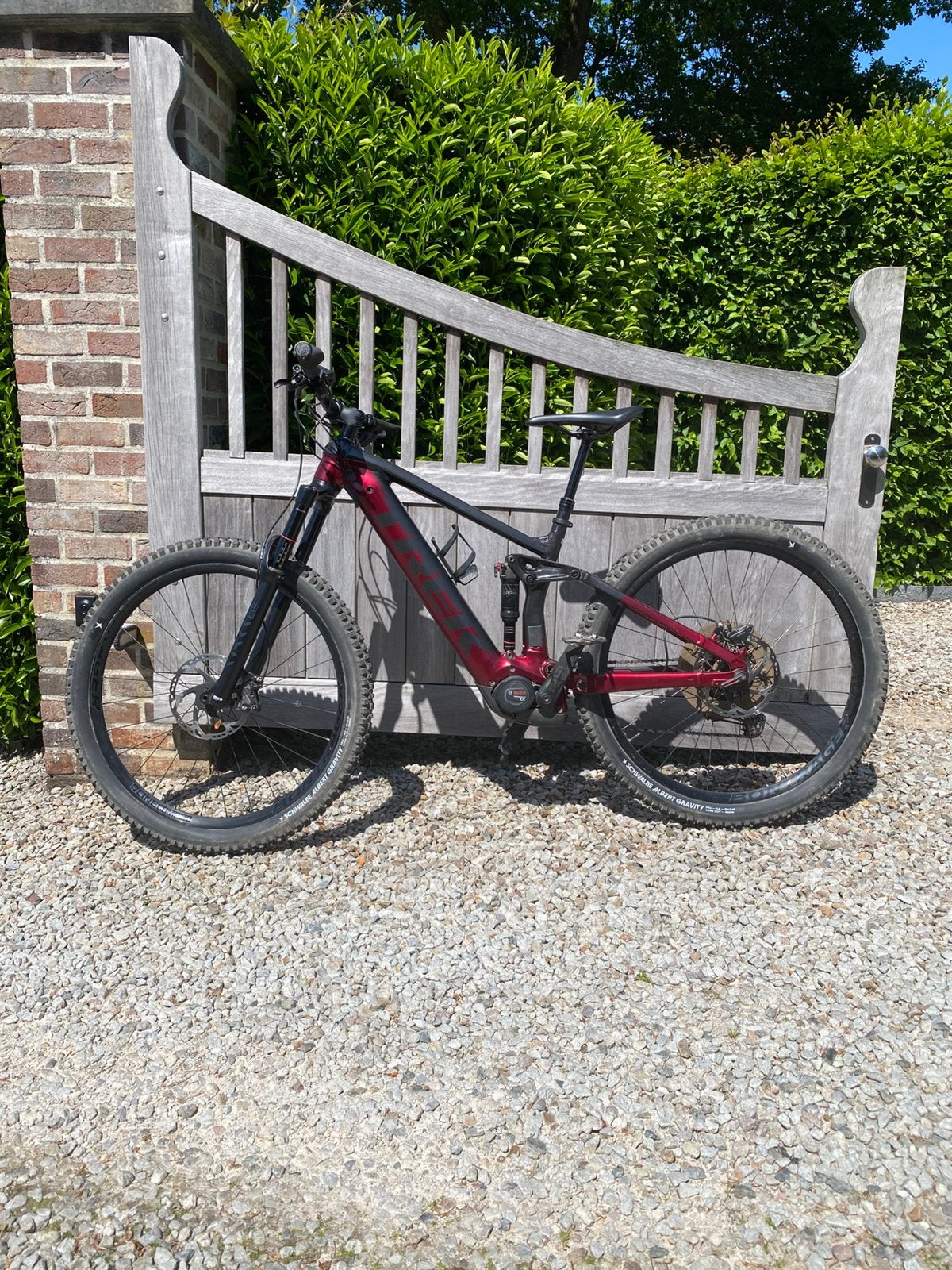 VTT TREK RAIL 7 SLX/XT Taille M Dnister black/rage red 625WH, Vélos & Vélomoteurs, Enlèvement, Hommes, Frein à disque, Trek