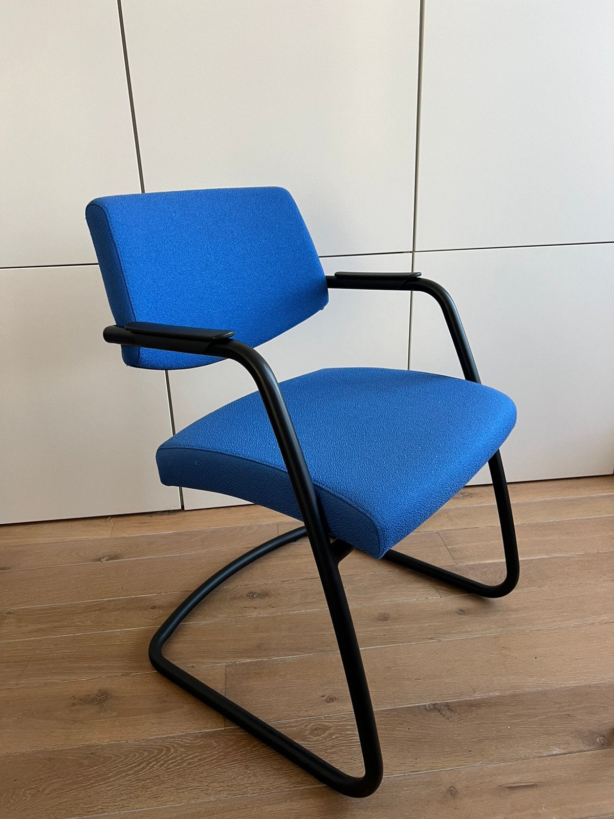 Bureaustoel, Huis en Inrichting, Stoelen, Ophalen, Gebruikt, Blauw, Vier