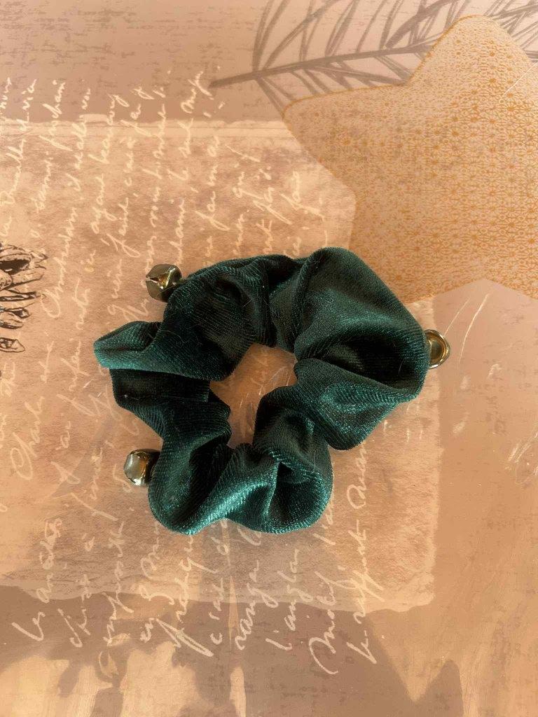 Chouchou vert avec clochette, Ophalen, Zo goed als nieuw, Haarspeld
