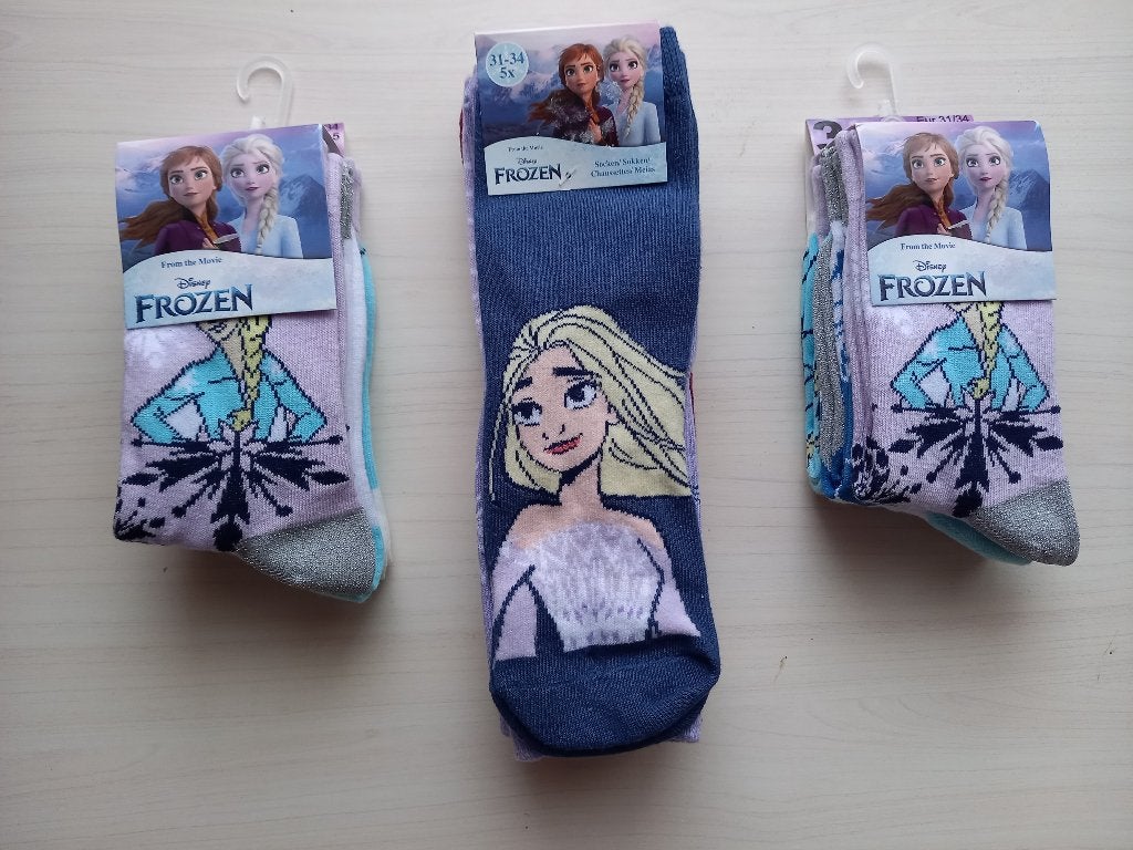 NOUVEAU paquet de bas pour filles Frozen taille 31-34, Neuf, Disney Frozen, Enlèvement ou Envoi, Chaussettes