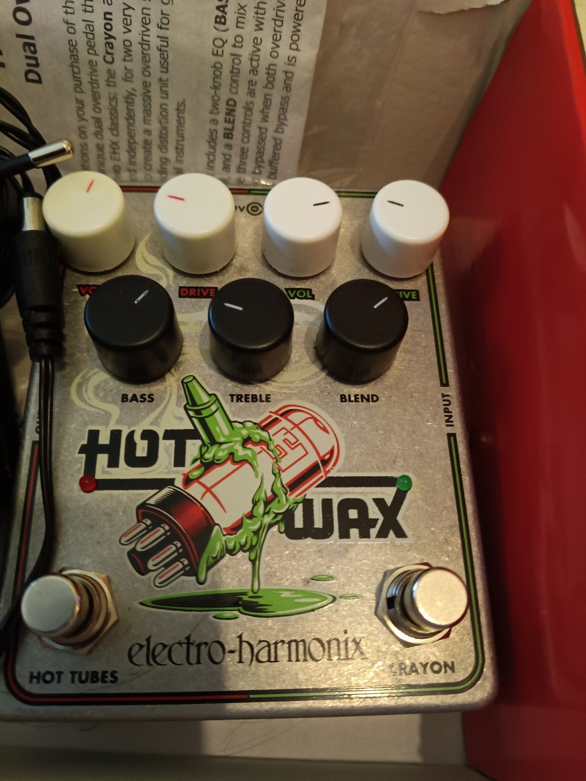 Electro Harmonix Hot Wax overdrive, Enlèvement ou Envoi, Comme neuf, Distortion, Overdrive ou Fuzz