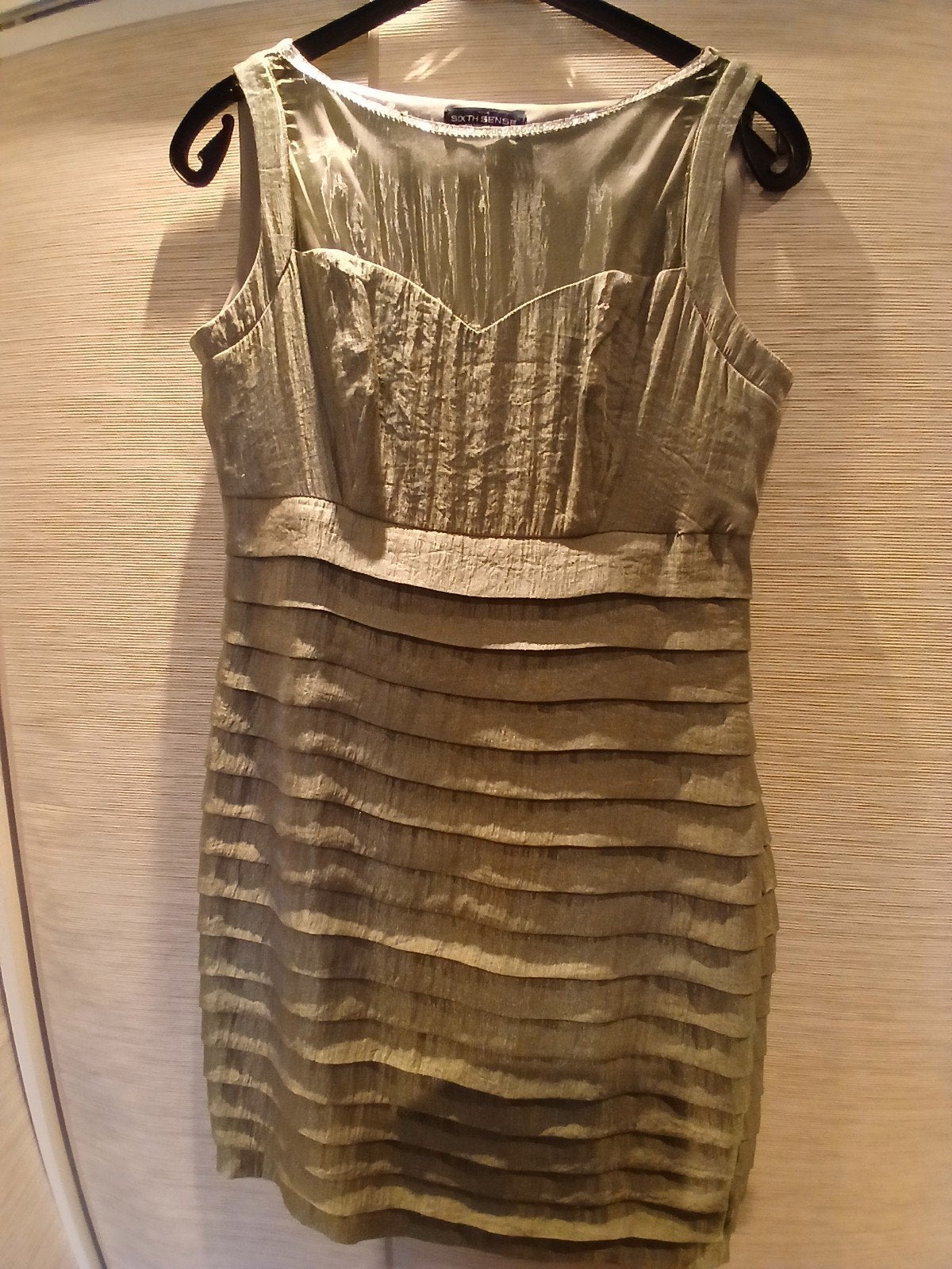 Robe de soirée, Vêtements | Femmes, Enlèvement ou Envoi, Taille 42/44 (L), Beige, Robe de cocktail