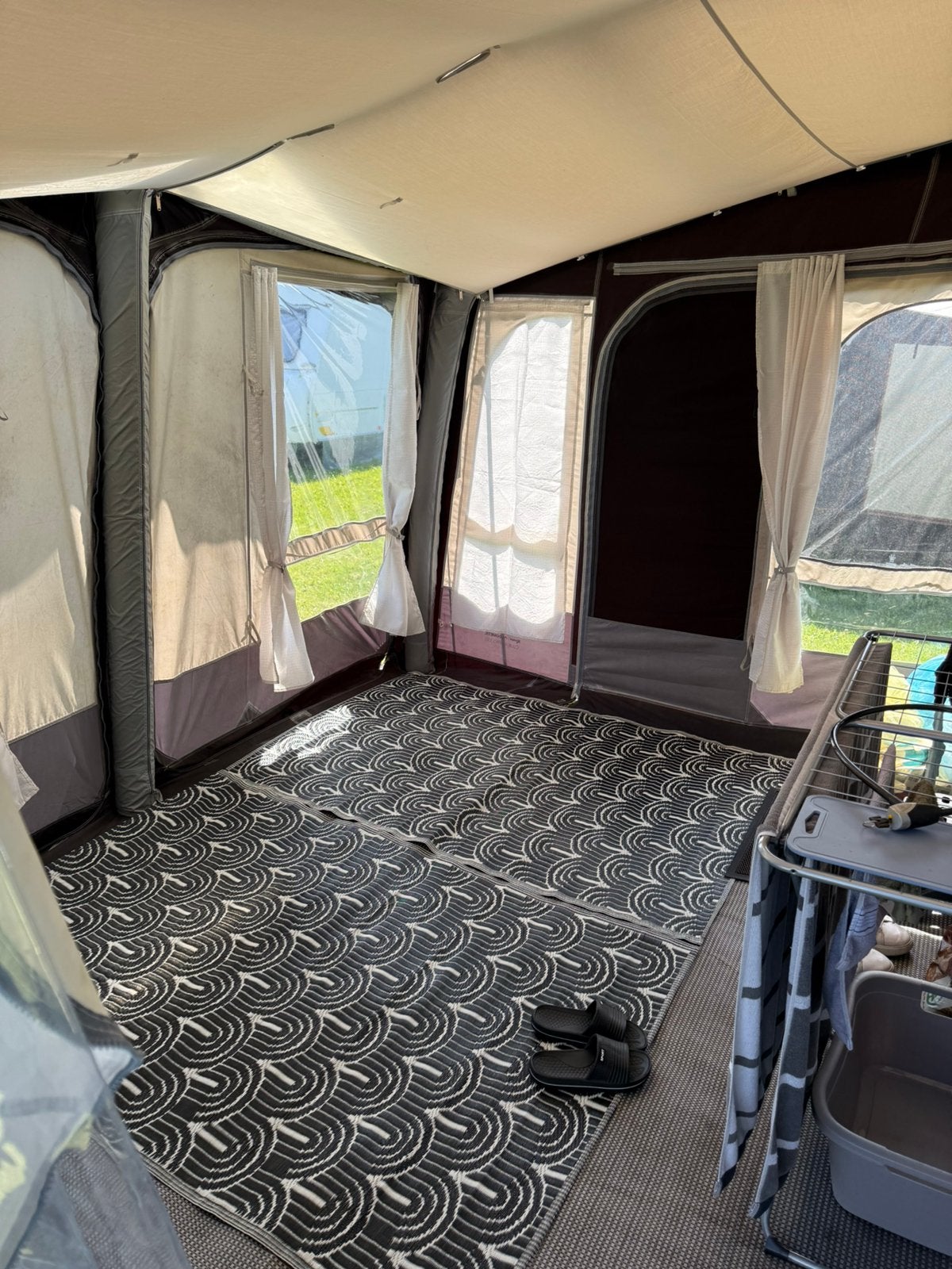 tente gonflable domestique, Caravanes & Camping, Tentes, Enlèvement, Comme neuf