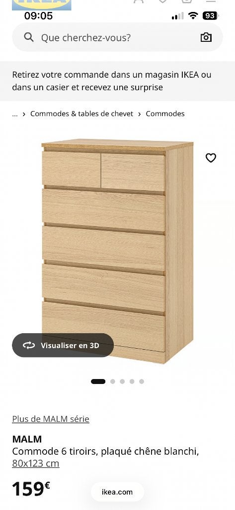 Commode IKEA, Enlèvement, Utilisé