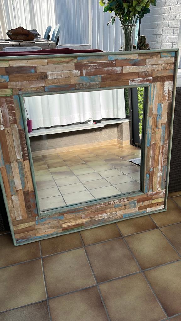 Moderne Spiegel, Huis en Inrichting, Woonaccessoires | Spiegels, Ophalen, Zo goed als nieuw
