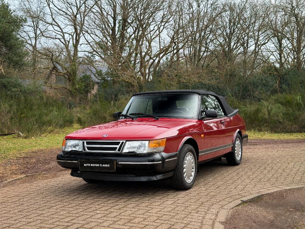 Saab 900 Cabriolet | Cherry Red | Oldtimer, Auto's, Saab, Voorwielaandrijving, 4 zetels, 1280 kg, 4 cilinders