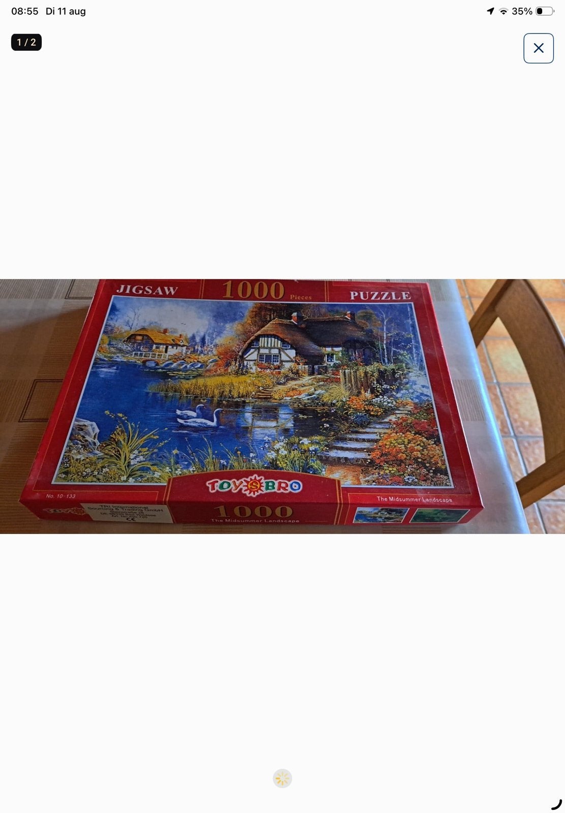 Puzzel 1000  stuks, Hobby en Vrije tijd, Ophalen, Zo goed als nieuw