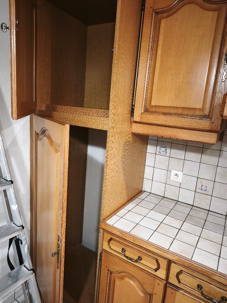Meuble de cuisine en chêne déjà démonté, Maison & Meubles, 200 cm ou plus, Brun, Utilisé, 50 à 75 cm
