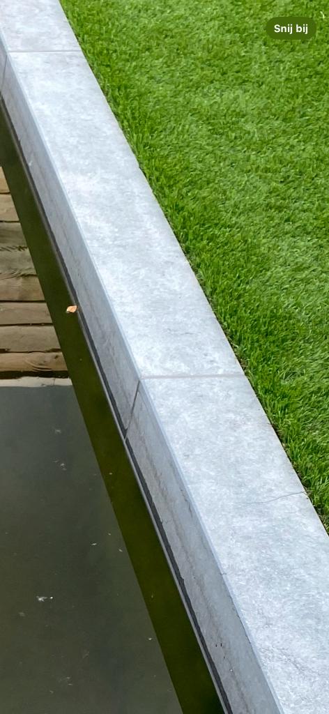 Vijverrand blauwsteen, Tuin en Terras, Ophalen, Overige typen, 200 cm of meer, Zo goed als nieuw