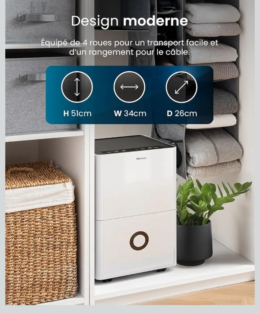 Déshumidificateur Pro Breeze 30L connecté, Enlèvement, Neuf, Déshumidificateur