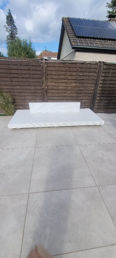 Lounge zetel tuin, Tuin en Terras, Ophalen, Gebruikt, Plastic