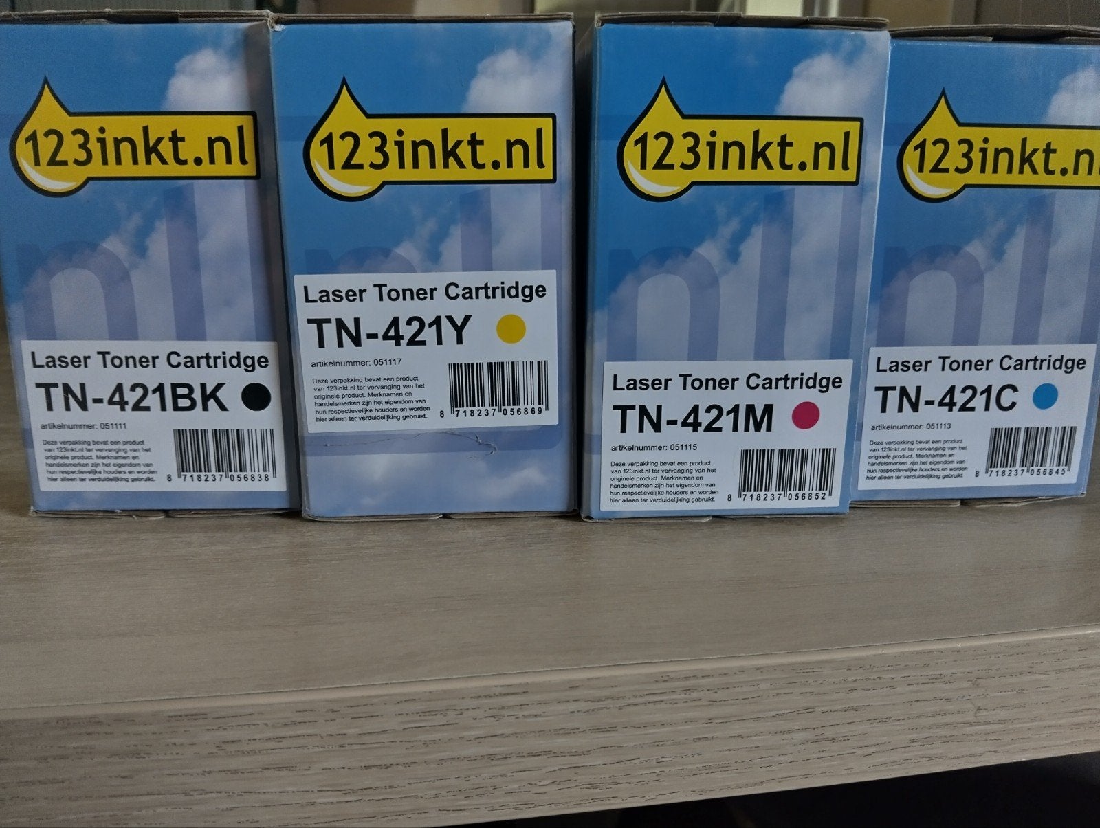 4 nieuwe inktpatronen te koop, Computers en Software, Printerbenodigdheden, Ophalen