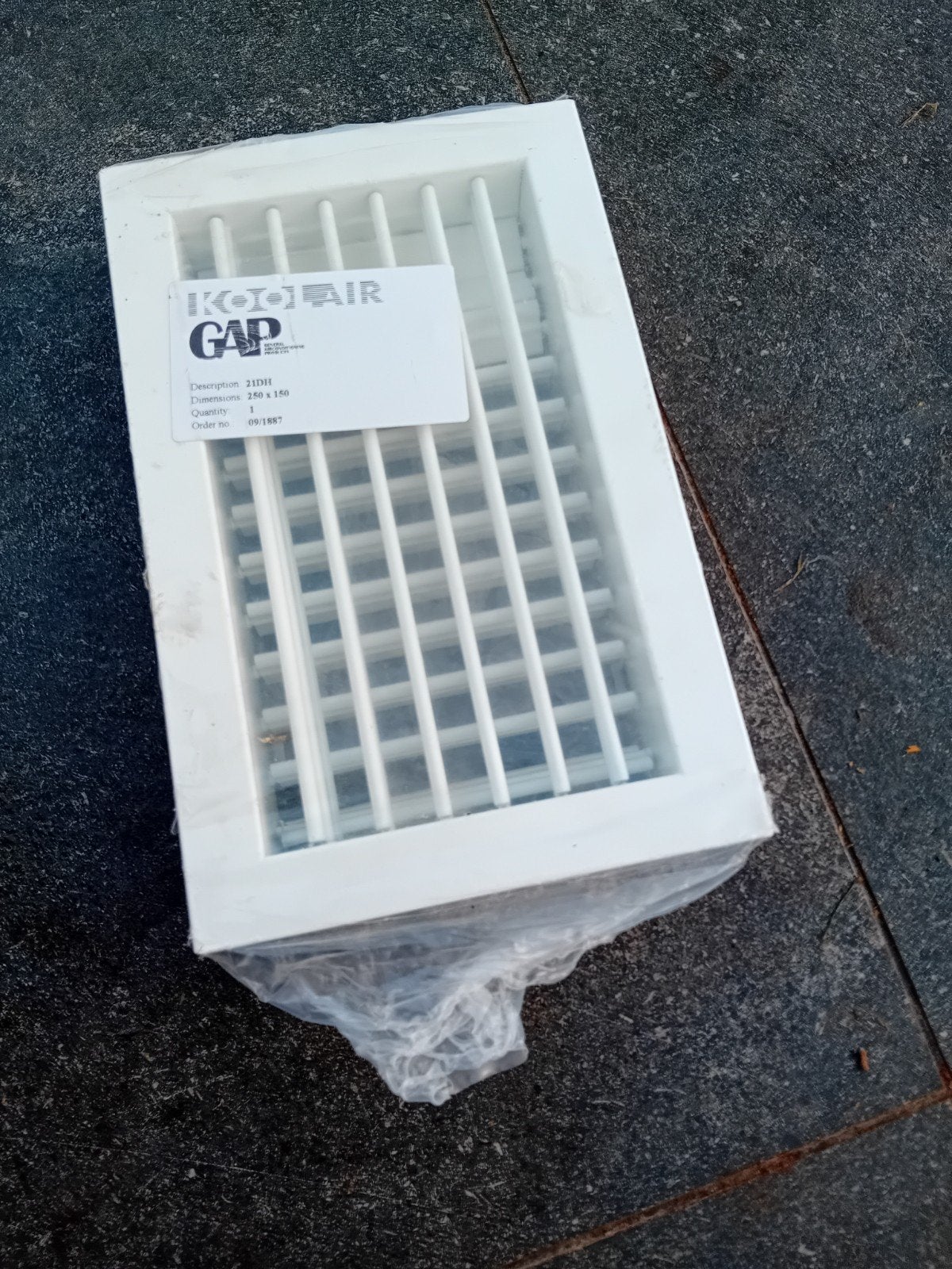 ventilatierooster, Ophalen