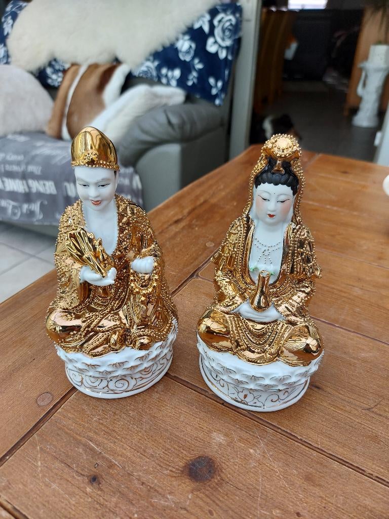 Chinese porseleinen Guanyin Chinese Godin en edelman, Ophalen of Verzenden