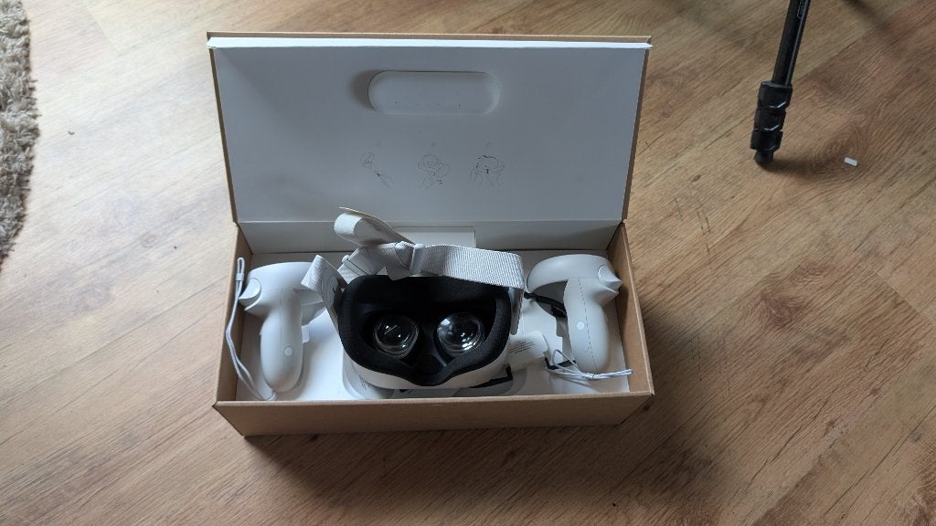 Oculus / Meta Quest 2 128 Go + Câble Link, Games en Spelcomputers, Virtual Reality, Ophalen, Zo goed als nieuw, VR-bril, Overige platformen