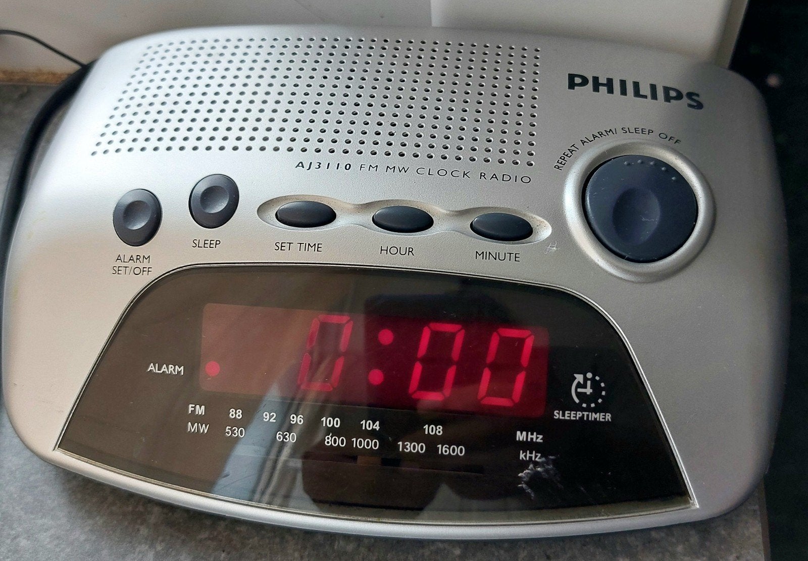 Philips AJ3110 FM MW Wekker Radio - Werkt goed, Elektronische apparatuur, Wekkers, Ophalen