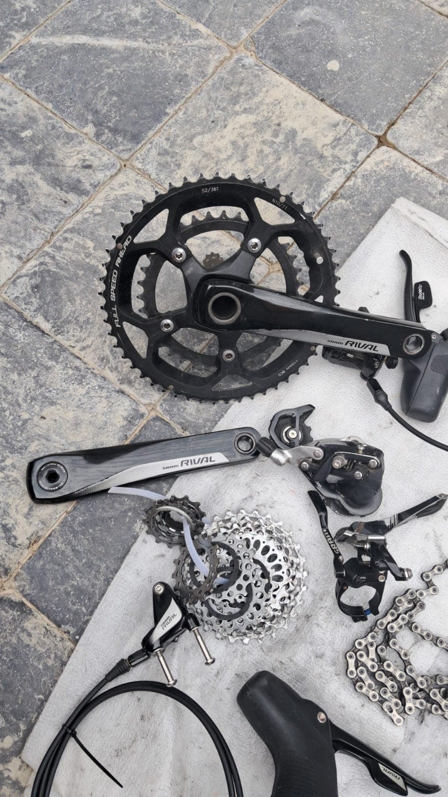 Sram 11 vitesses, Enlèvement
