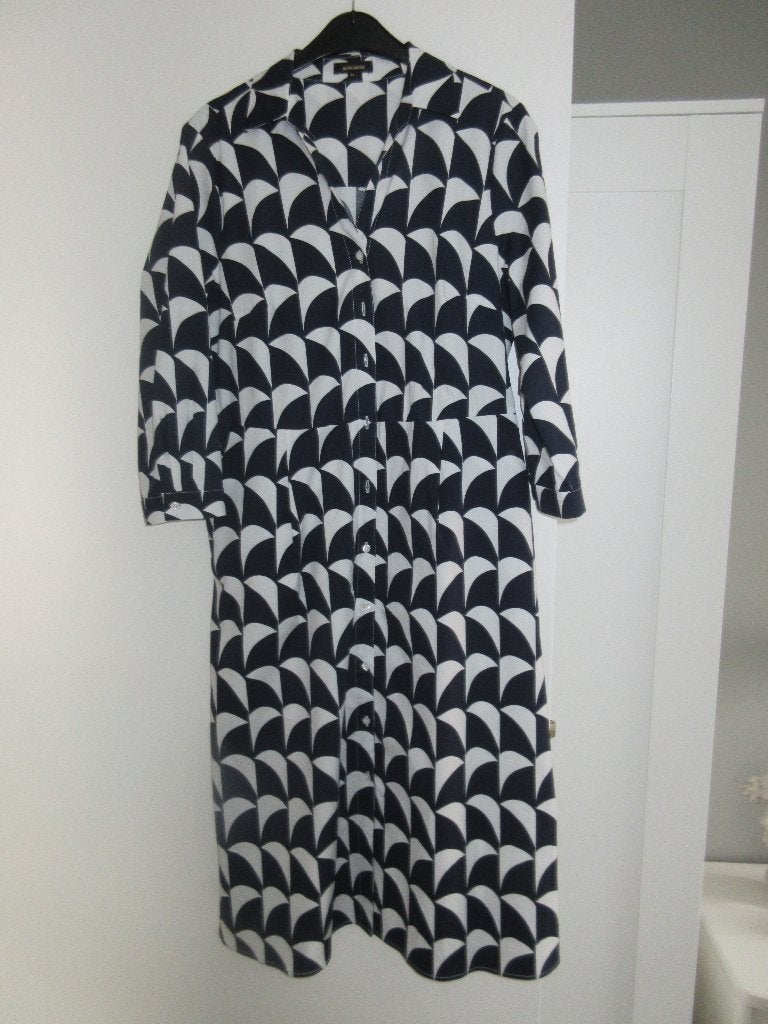 Jurk blauw en wit, Kleding | Dames, More en More, Blauw, Nieuw, Onder de knie