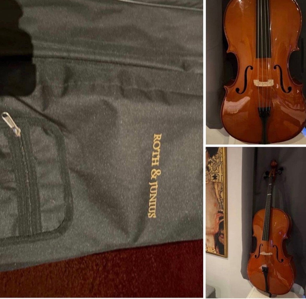 Violoncelle Roth & Junius, Musique & Instruments, Instruments à cordes frottées | Violoncelles, Comme neuf, Violoncelle 3/4, Avec valise