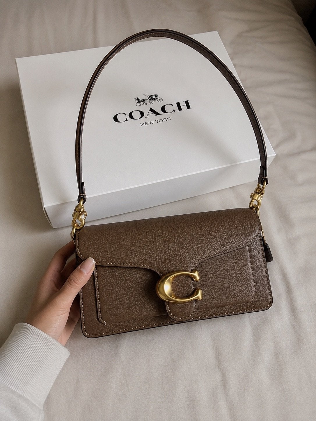 Sac coach, Enlèvement ou Envoi, Neuf, Beige, Sac à bandoulière