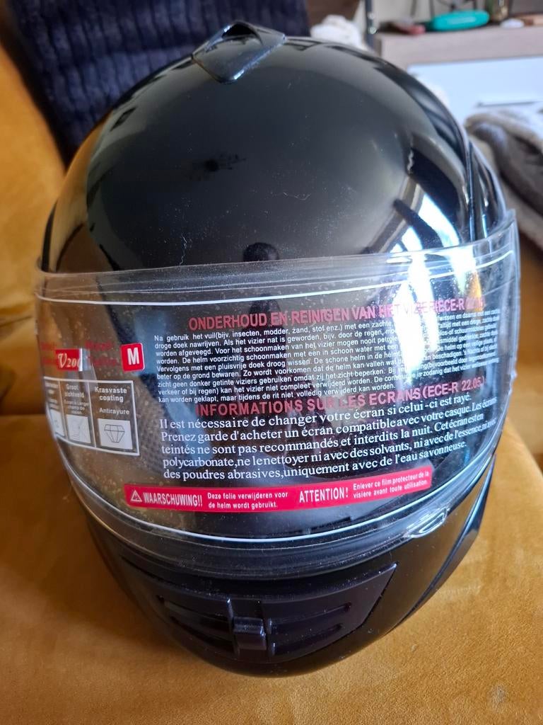 Zwarte b-square motorhelm in uitstekende staat maat M, Ophalen, Zo goed als nieuw, Medium, B-square