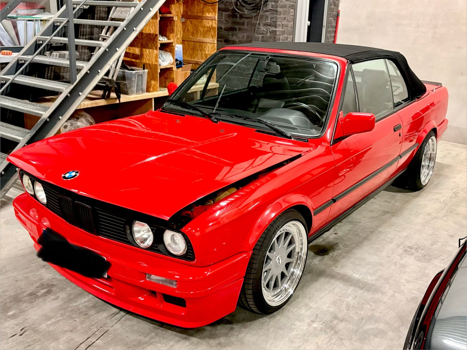BMW E30 325i, Auto's, 4 zetels, Achterwielaandrijving, Zwart, Cabriolet