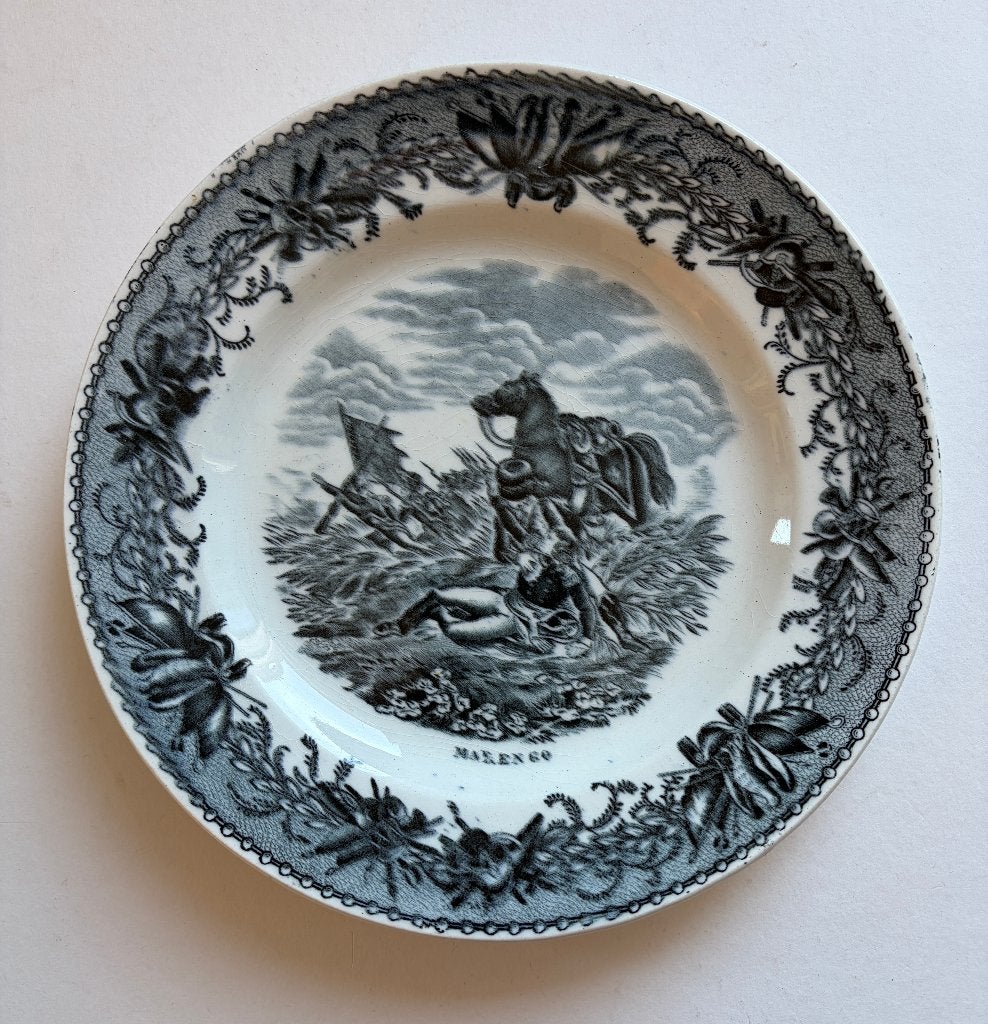 NAPOLEON aardewerken borden van JEMAPPES - MARENGO 1870, Antiek en Kunst, Verzenden