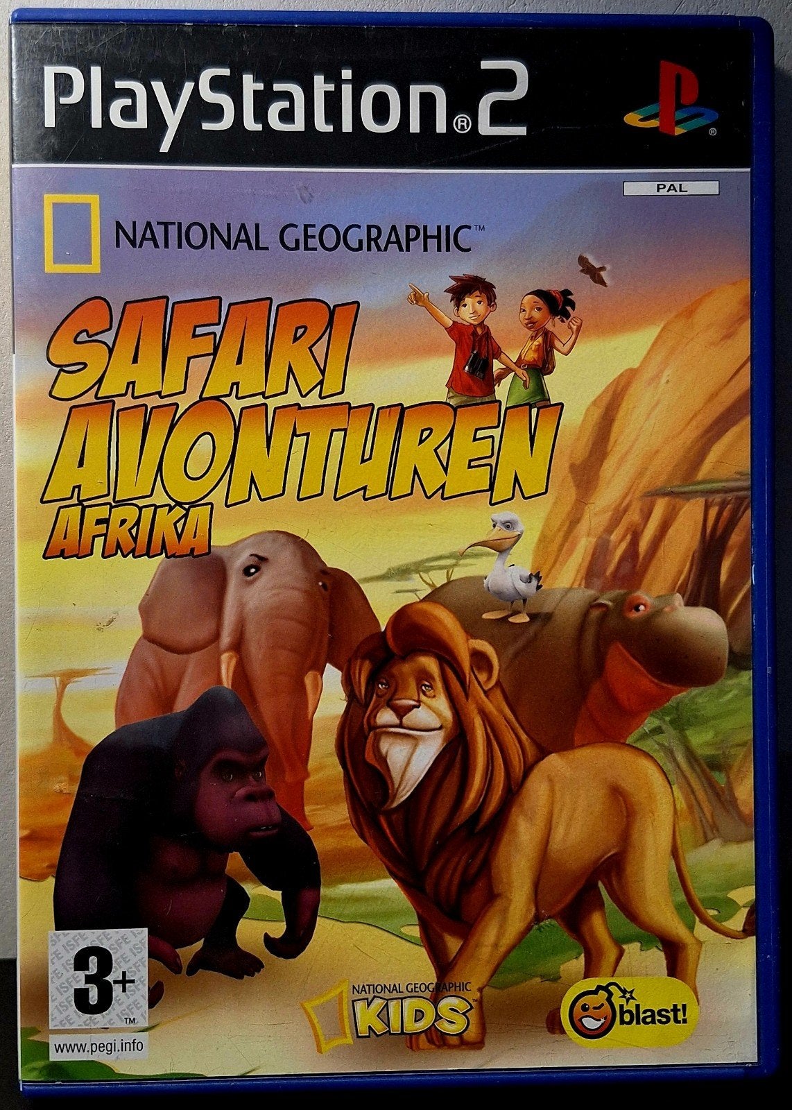 PS2 National Geographic Safari Avonturen Afrika, Games en Spelcomputers, Ophalen of Verzenden, Zo goed als nieuw, Vanaf 3 jaar