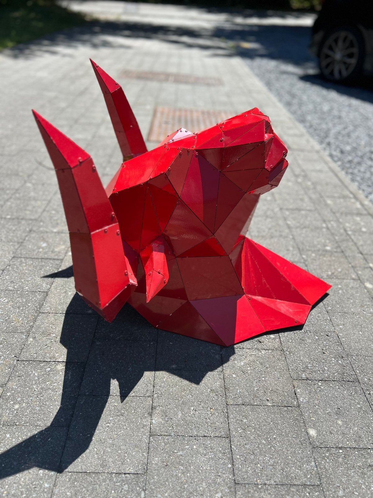 Sculpture Taureau Low Poly en acier – Art contemporain, Antiek en Kunst, Antiek | Meubels | Tafels, Ophalen