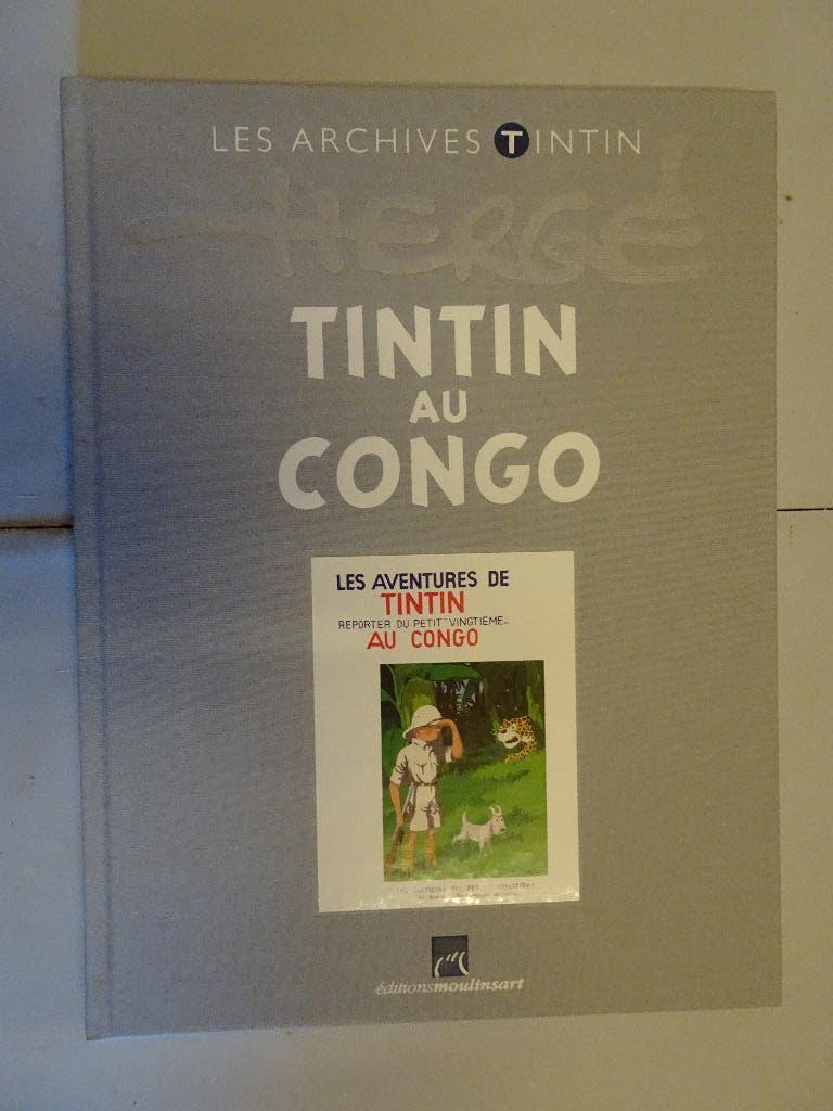 Les Archives Tintin en Noir & Blanc - Tintin au Congo, Collections, Enlèvement ou Envoi, Tintin, Utilisé, Livre ou Jeu