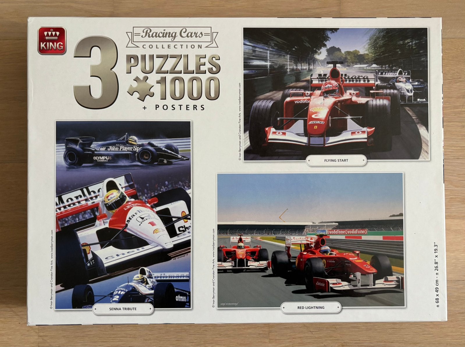 Puzzel 3x 1000 stukjes, Ophalen of Verzenden, Zo goed als nieuw