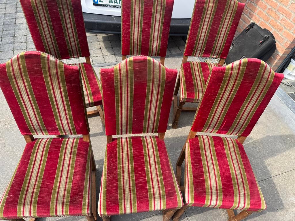 Chaises époque  6, Maison & Meubles, Enlèvement, Utilisé