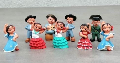 Spaanse Alborox Terra Cotta poppetjes, Antiek en Kunst, Ophalen of Verzenden