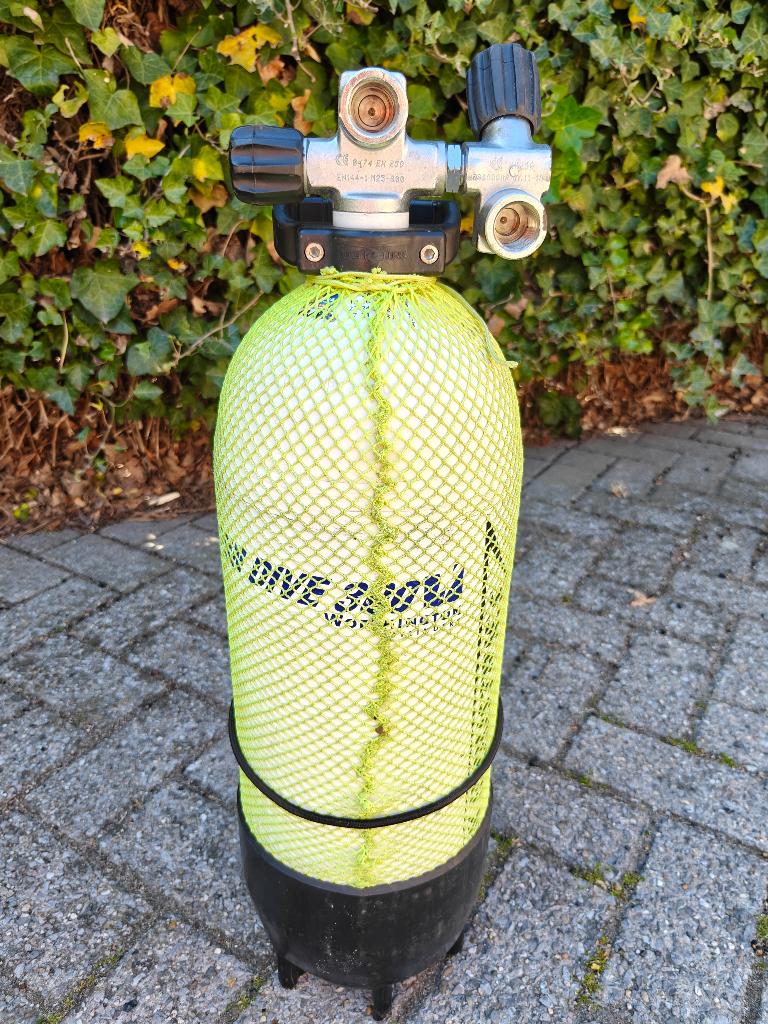 duikfles carbon, Ophalen, Gebruikt