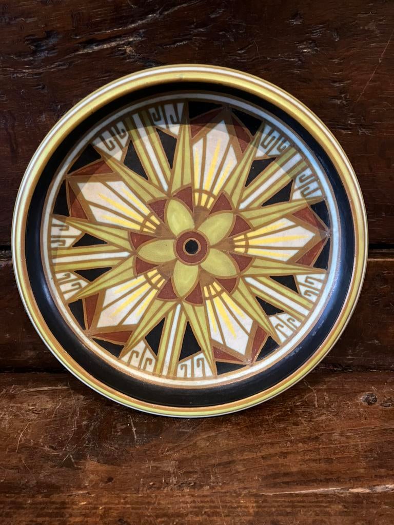 Plat art deco Boch Keramis Charles Catteau, Antiek en Kunst, Antiek | Keramiek en Aardewerk, Ophalen of Verzenden