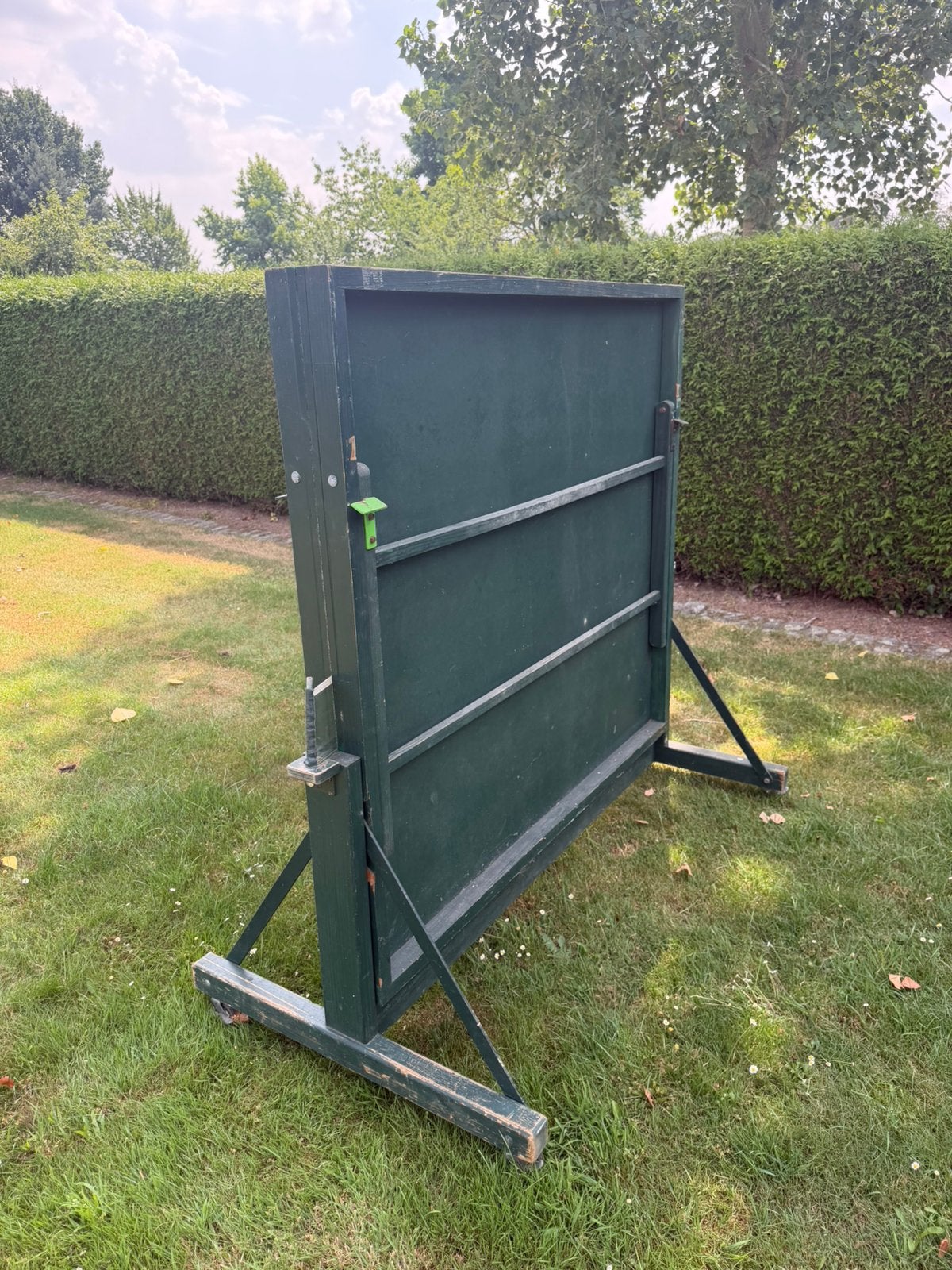 Houte opplooibare tafeltennis, Sport en Fitness, Tafeltennis, Ophalen, Gebruikt, Tafel Outdoor, Inklapbaar