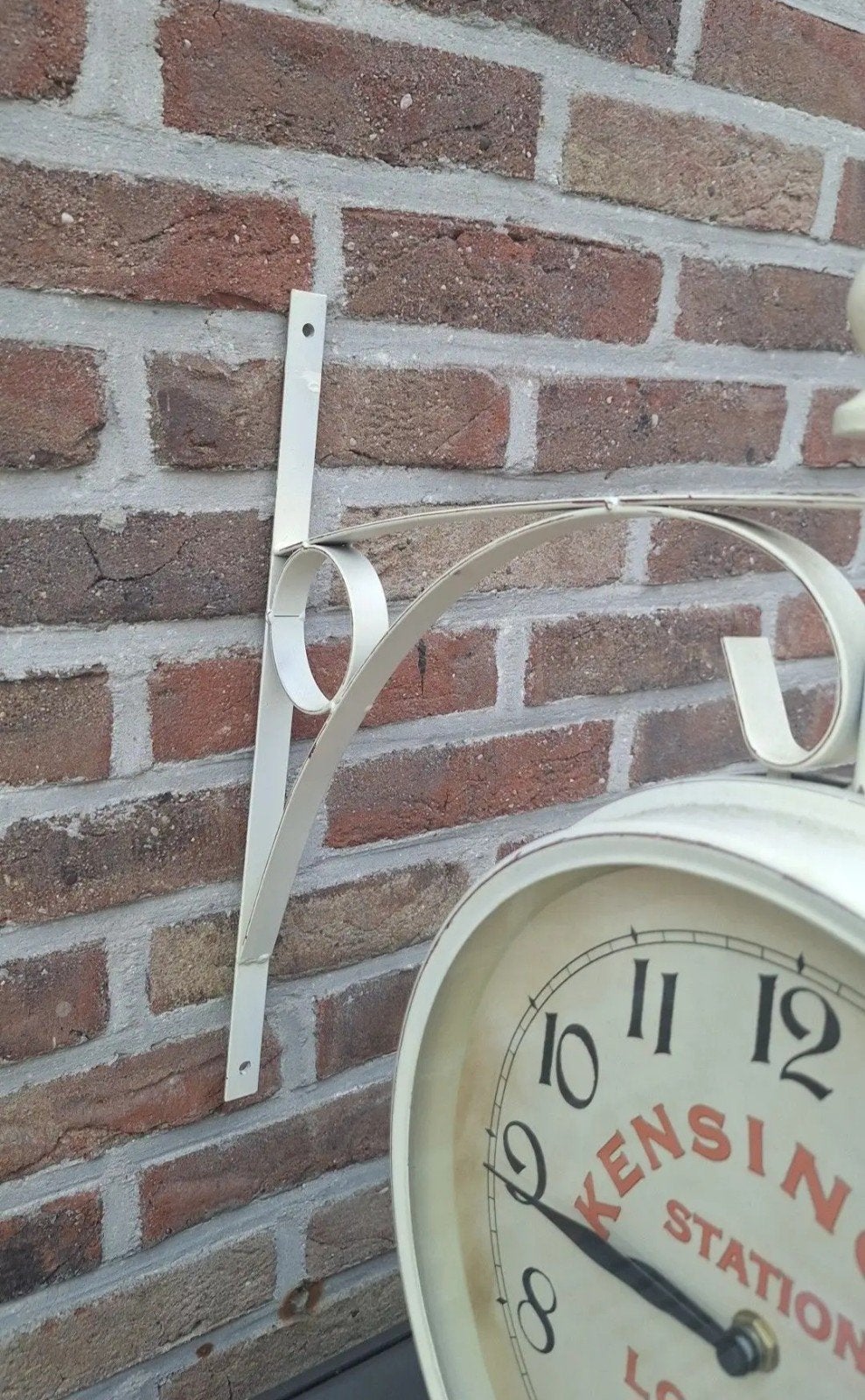 klok, Huis en Inrichting, Woonaccessoires | Klokken, Landelijk, Ophalen, Zo goed als nieuw, Dubbelzijdig