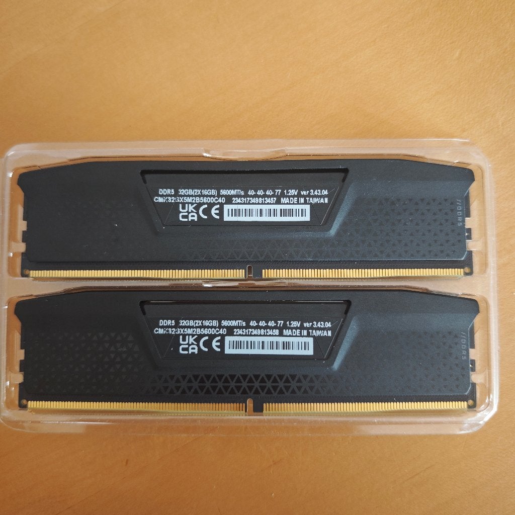 Vengeance RAM DRR5 2x16gb 5600MT/s, Computers en Software, Gebruikt, 32 GB, Verzenden, Desktop