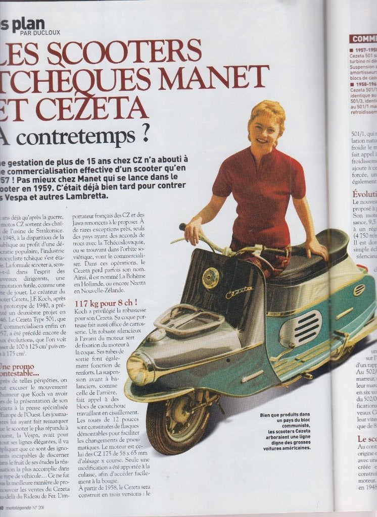 Scooters CZ Cezeta & Manet collection, Envoi, Utilisé