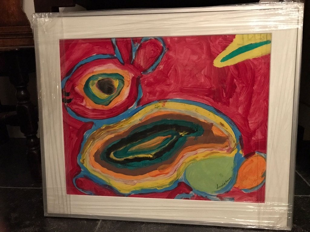 Œuvre unique et signée de Bengt Lindström, Antiquités & Art, Peinture à l'huile, Signé, Enlèvement, Papier