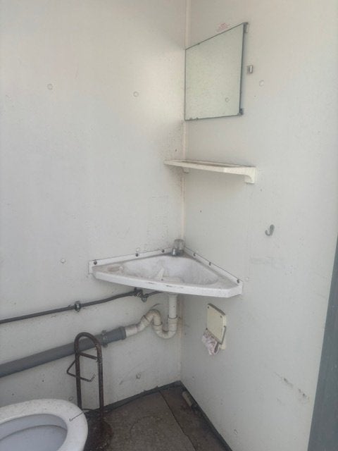 toilet, Enlèvement, Utilisé, Inox, Toilettes