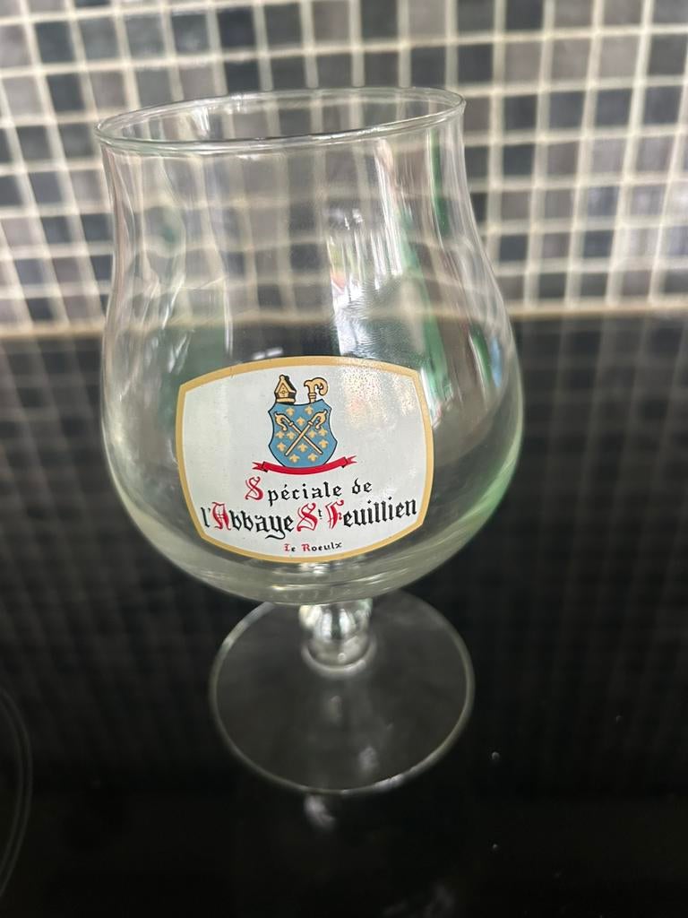 Ancien verre Abbaye St Feuillien Speciale Le Roeulx, Collections, Enlèvement ou Envoi, Comme neuf