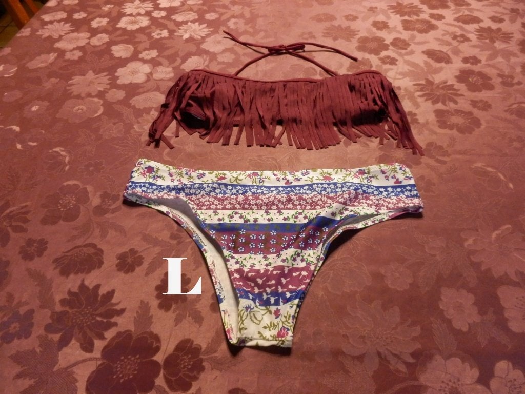 (26)- bikini femme t.L bordeaux, Vêtements | Femmes, Vêtements de Bain & Maillots de Bain, Enlèvement ou Envoi, Comme neuf, Rouge